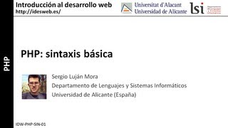 PHP sintaxis básica [upl. by Launcelot]