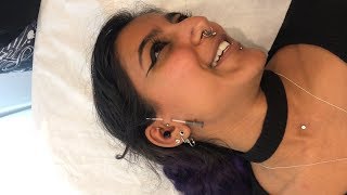 My New Vertical Tragus Piercing  Vertical Tragus Piercing Experience  Surface Tragus Piercing [upl. by Una898]