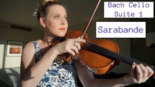 Bach Cello Suite 1 Sarabande viola [upl. by Iruyas]