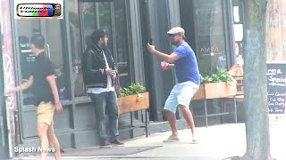 Leonardo DiCaprio asusta con una broma a Jonah Hill en Nueva York [upl. by Oiramd408]