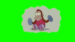 MONKEY CLAPPING CYMBALS FROM THE SIMPSONS GREEN SCREEN HD [upl. by Mogerly612]