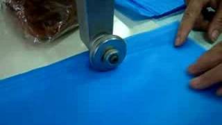 SU1020  PP Nonwoven sealing by Ultrasonic Sewing Machine [upl. by Burner]