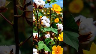 Flowering has started in My cotton plant Cottonflowers SustainableGardening trending ytshorts [upl. by Bondie676]