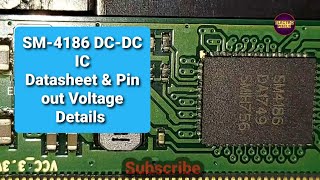 SM4186 IC Pinout DetailsDatasheet of SM4186 ICSM4186 IC Pinout Voltage Information DCDC IC [upl. by Niuq]