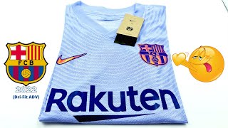 Barcelona jersey AWAY kit 2122 DriFit ADV Unboxing amp Review  ASMR [upl. by Norac499]