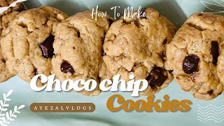 Make Simple amp Easy Choco Chip Cookies At Home  घर पर बनाएं परफेक्ट चॉकलेट चिप कुकीज़ ​⁠AyezalVlogs [upl. by Will]