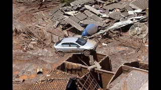 Shocking Footage Captures Moment Of Brazil Dam Collapse [upl. by Angie752]