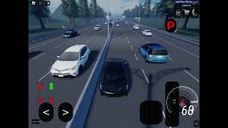 Swerving around cars in ProjectSwerve Roblox [upl. by Orenid985]