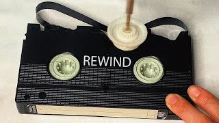 Retro DIY  Rewind VHS tape without a VCR Speed x100 [upl. by Alludba]