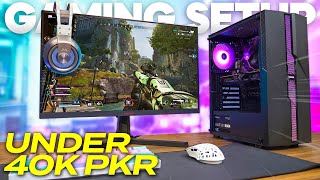 Best Budget Full Setup Gaming PC Build in 40000 UrduHindi Pakistan 2023 [upl. by Eenert]