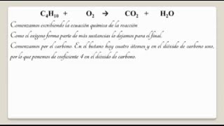 Ajuste reacción combustión del butano [upl. by Ribal]