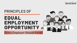 Principles of Equal Employment Opportunity EEO Every Employer Should Know in 2019  Sentrient [upl. by Stella439]