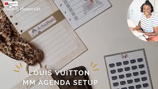 Louis Vuitton MM Agenda Set Up 2022 LV Planner [upl. by Callista]