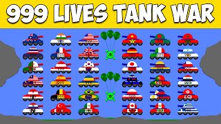 999 Lives Tank War  March Watch Time Cup 2024  64 Countries [upl. by Dupuis258]