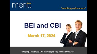 Session 4  BEI and CBI on 17th March 2024 [upl. by Anaic812]