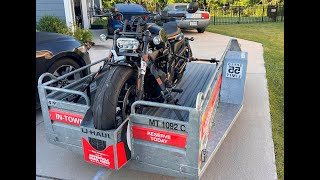 UHaul motorcycle trailer [upl. by Ettennek]