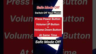 Samsung Mobile Safe Mode Off Settings  Safe Mode Problems [upl. by Ys]