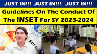 JUST IN Guidelines On The Conduct Of The INSET For SY 202324wildtvoregdepedlatestupdate deped [upl. by February]