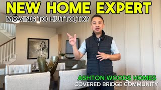 ASHTON WOODS HOMES  New Community Covered Bridge in Hutto Texas  Model Home Tour [upl. by Hatti]