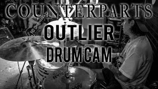 Counterparts Drum Cam  Outlier LIVE [upl. by Spevek]