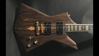 Handmade Electric Guitar Body Build ZiricoteBlack Limba Full Build [upl. by Pattani603]