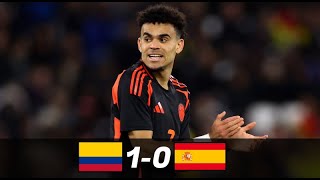 COLOMBIA vs ESPAÑA  1  0   GOLES y RESUMEN DEL PARTIDO  AMISTOSO INTERNACIONAL [upl. by Mariken]