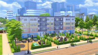 Sims 4  I BUILT 30 APARTMENTS for Rent in Newcrest  No CC  Stop Motion speed build sims4build [upl. by Akissej]