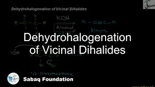 Dehydrohalogenation of Vicinal Dihalides Chemistry Lecture  Sabaqpk [upl. by Akiv]