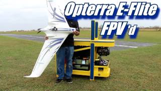 Opterra EFlite FPV First Person View new Go Pro mount position [upl. by Schweiker885]