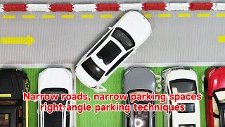 Narrow roads narrow parking spaces rightangle parking techniques [upl. by Ellord]