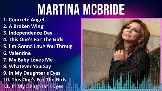 Martina McBride 2024 MIX Playlist  Concrete Angel A Broken Wing Independence Day This Ones [upl. by Noremac]