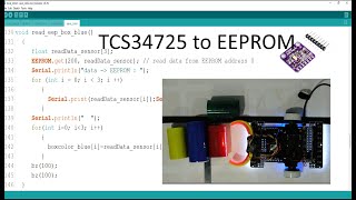 TCS34725 to EEPROM [upl. by Adriano]