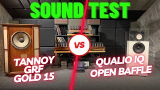 Tannoy GRF Gold 15 vs Qualio IQ Open Baffle speakers  OTL Amp  Sound Test [upl. by Hacissej]