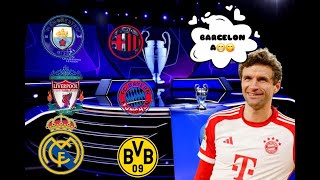 Reacting to UEFA champions league draw [upl. by Acirne653]