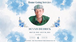 Thanksgiving Service For The Life Of DENNIS DIEDRICK 86e Waltham Park Road JEC [upl. by Zere139]