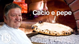 La pizza cacio e pepe cotta con il ghiaccio di Stefano Callegari [upl. by Lewse838]