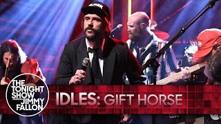 IDLES Gift Horse  The Tonight Show Starring Jimmy Fallon [upl. by Garner]