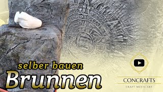 Brunnen Wasserspiel aus Beton amp Styropor selber bauen Kundenprojekt [upl. by Elagibba252]