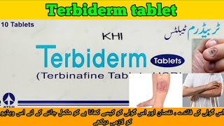 Terbiderm tablet uses in urdu  terbiderm tablet 125mg  terbiderm tablet 250mg  Terbinafine tablet [upl. by Urson]