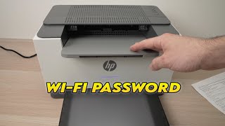 HP LaserJet M209dwe Printer How to Find the WiFi Password [upl. by Iret181]