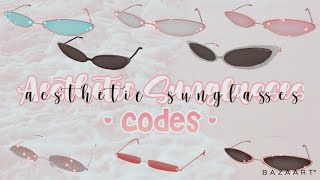 Aesthetic Codes for Sunglasses  Roblox Bloxburg [upl. by Anecuza]