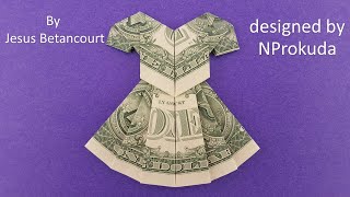 DOLLAR ORIGAMI DRESS quot Tutorial quot [upl. by Rett]