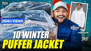 10 Best Stylish Puffer Winter Jackets for Men 🔥 Redtape Roadster Jacket Haul 2024  ONE CHANCE [upl. by Avle817]