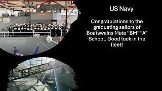 US Navy A School Great Lakes Boatswains Mates Graduation [upl. by Gardie]