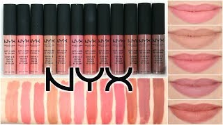 NYX Soft Matte Lip Cream Lip Swatches amp Review  Beauty with Emily Fox [upl. by Perri98]