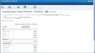 Intuit Online Payroll Setup  Prior Payrolls [upl. by Freeman]