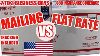 How  what are the Different Between PRIORITY MAILING  PRIORITY MAIL FLAT RATE USING POSTAL SERVICE [upl. by Acire]