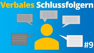 Assessmentcenter  Verbales Schlussfolgern sprachliches Verständnis  Einstellungstest 9 [upl. by Ellenehs]