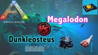 Ark Insight Dunkleosteus VS Megalodon [upl. by Aicilav628]