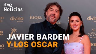 JAVIER BARDEM quotALEGRÍA PLACER y GRATITUDquot a un DÍA de la ENTREGA de los OSCAR  RTVE Noticias [upl. by Shandy]